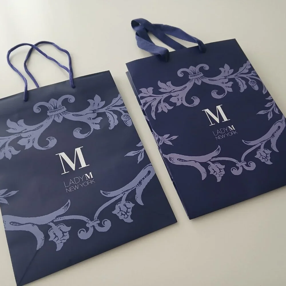 LADY M Cake Boutique - New York - luxury pastry shop (2) Shopping bags
